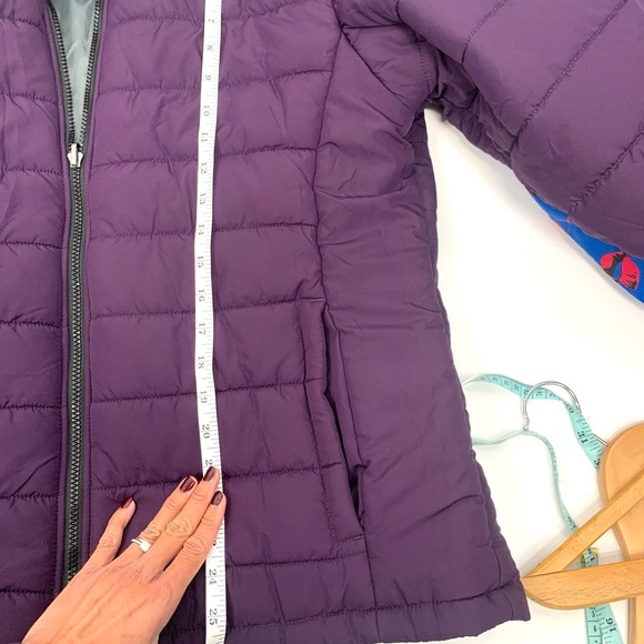 Wantdo Girl's Lightweight Winter Puffer Jacket Hooded  Snow Ski Jacket Purple L - Picture 6 of 6